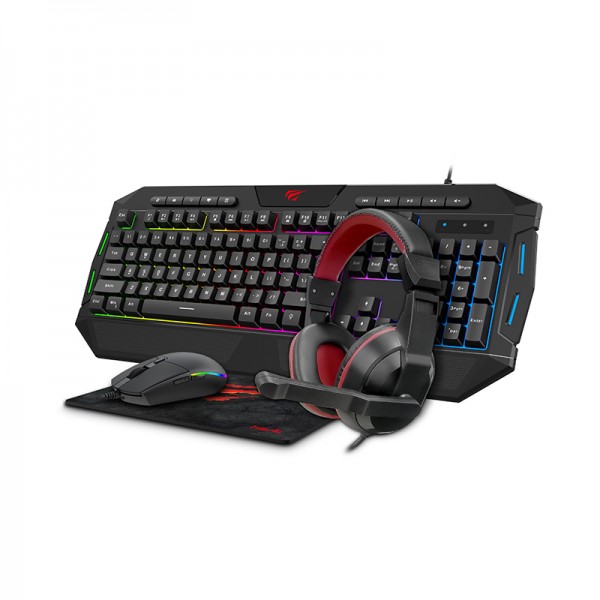 Havit Pack Gaming Clavier, Souris, Casque, Tapi Kb902Cm